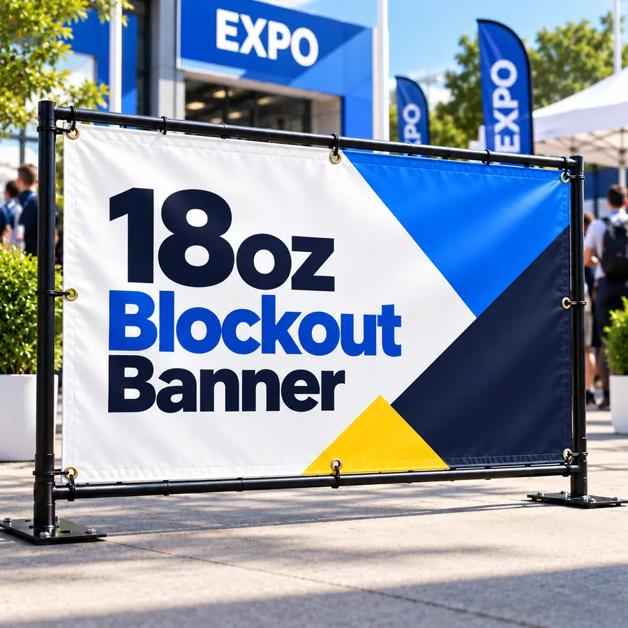 18oz Blockout Banner