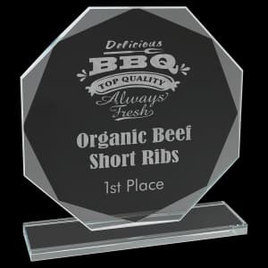 Large Clear Glass Award