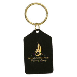 Black Brass Tablet Keychain