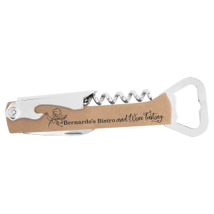 Leatherette Wine Bottle Opener