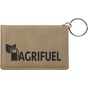 Leatherette Keychain ID Holder