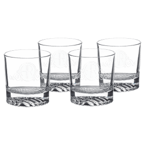 Four 9 oz. Polar Camel Round Rocks Glasses