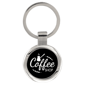Anodized Aluminum Round Keychain