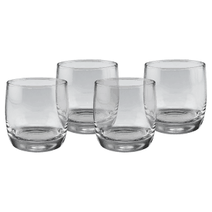 Four 10 oz. Polar Camel Round Rocks Glasses